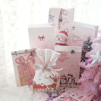 Хартиена торбичка в ретро стил За печене шоколадови бонбони Коледна Украса Подаръчен пакет от Крафт-хартия за опаковане на Подаръци Подарък Кутии