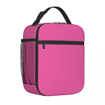 Цвят на обикновен модел Преносима чанта за обяд с удебелени изолация от алуминиево фолио Водоустойчива чанта-тоут за обяд с изолация