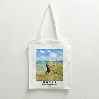 Чанта-тоут Пазарска чанта Пастелни эстетичные торбички за пазаруване за жени холщовая чанта множество чанта