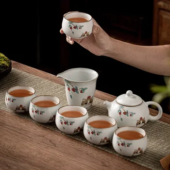 Чаша Cat Tea Master за лична употреба, проба женски керамични кунг-фу с една обжиговой печка, Малка чаша за чай