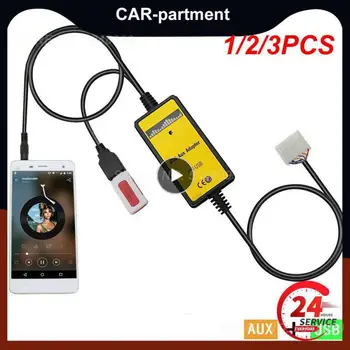 1/2/3ШТ Подмяна на автомобилния MP3 вход Moonet USB AUX на адаптер Avensis RAV4 Auris, Corolla, Camry и Yaris