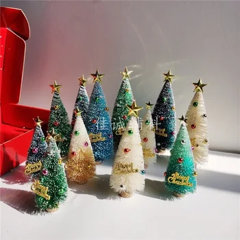 1 бр. Коледна украса на Коледна елха Декор Малка кедрова бор за домашно парти Коледен фестивал Навидад Бижута Направи си сам Подарък за деца