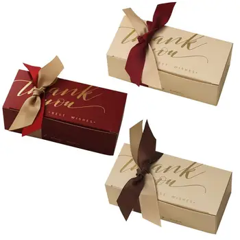 10 бр. /компл. Кутии за бонбони, лента, кутия за опаковане на бонбони и шоколад За гости, Детски душ, Подаръци за рожден Ден, сватба.