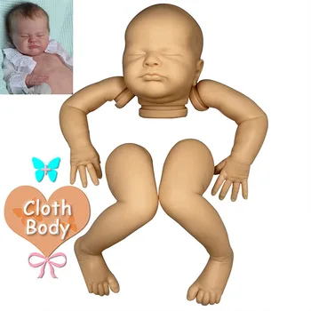 19-инчов неокрашенный комплект Reborn Kit Sleeping Max Ограничена серия Реалистична кукла-Реборн Празен комплект с филтър корпус