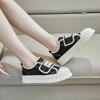 2023 Висококачествени Дамски обувки на окото Дамски вулканизированная Дишащи обувки дамски обувки на платформа с шнур Нова дамски ежедневни обувки