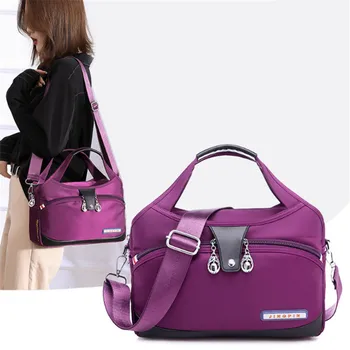 2023 Нова мода оксфорд чанта за жени, найлон холщовая чанта с голям капацитет, женствена чанта през рамо.