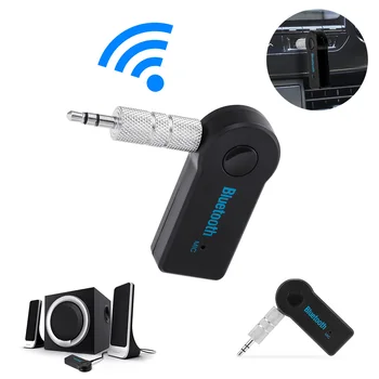 3,5 мм Безжичен Автомобилен Bluetooth приемник AUX Jack Аудио Безжичен адаптер за автомобил на КОМПЮТЪР, слушалки, микрофон, 3,5 Рецептор Bluetooth 5,0
