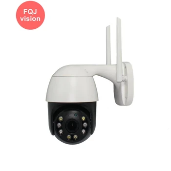 5-Мегапикселова камера, Високоскоростна Безжична IP Камера Водоустойчива 4xZoom за Откриване на Движение Домашен Уличен Магазин Сигурност Camhi WIFI Камера IR 30M