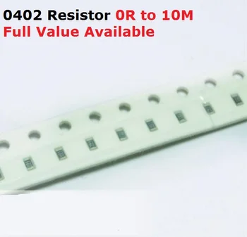500 бр./лот SMD чип 0402 Резистор 3.3 K/3.6 K/ 3.9 K / 4.3 K/4.7 K / Ω Съпротивление 5% 3.3/3.6/3.9/4.3/4.7/ K Резистори 3K3 3K6 3K9 4K3 4K7