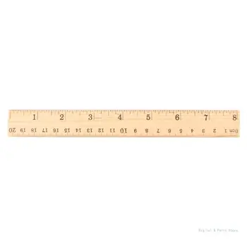 M17F 15 см 20 см 30см Дървена Линийка Двустранно Скала, за да проверите за измервателни инструменти Притурка