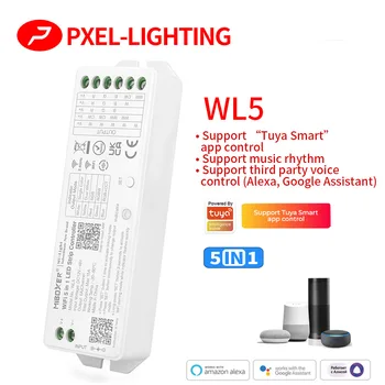Milight WL5 WIFI Led Контролер за RGB RGBW CCT един-цветен led лента Amazon Алекса Voice phone App Remote Control