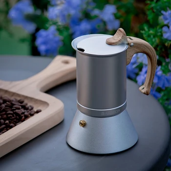 Moka Pot Scandinavian Espresso Home Moka Pot От хранително-алуминий Капачка машини за кафе на Дъното на кана за кафе Индукционный отопление