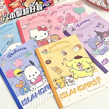 Sanrio Notebook Сладко Cartoon B5 Soft Transcript Kuromi Тетрадка голям капацитет, материали за ръководство