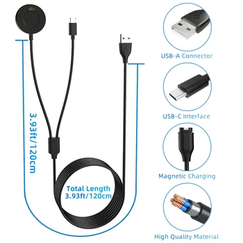 USB кабел за зареждане, зарядно устройство, зарядно устройство за зарядно устройство Fenix7S Зарядно устройство Предшественик Кабел за зареждане на мобилен телефон