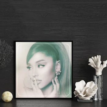 Ариана Гранде Позициониране на корицата на музикален албум, плакат, принт на платно, начало декор, стенни живопис (без рамка)