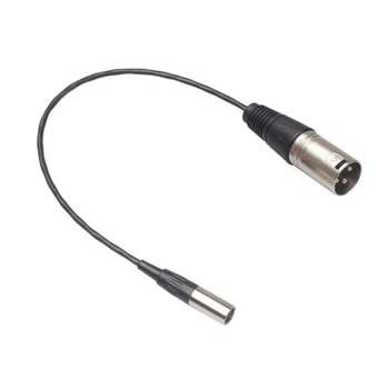 Аудио кабел 3-пинов конектор от щепсела до 3-номера за контакт штекеру XLR Mini Plug, аудио кабел от щепсела XLR към штекеру Mini XLR жак за аудиокабеля, кабел за микрофон