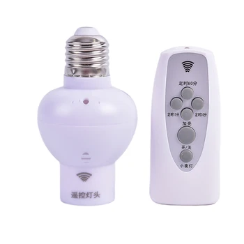 Безжично дистанционно управление Сензор за осветление Звук Притежателя лампи Цокъл E27 за лампи