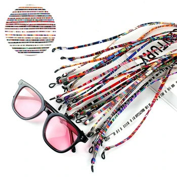 Верижка за очила в етнически стил, памук, защита от загуба, Полезни цветни очила, Веревочная плат, Здрава верига за слънчеви очила, Аксесоари за очила
