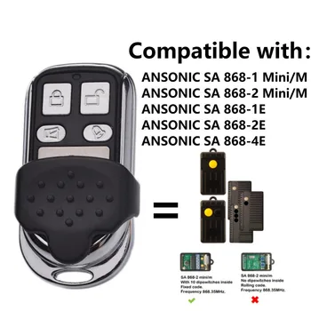 Восъчни дистанционно управление Ansonic SA868-1mini/M SA864-2mini/M 868,3 Mhz Гаражни врати Ansonic Remote Control 868 Mhz