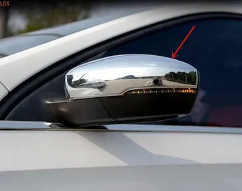 За Volkswagen Jetta 2017-2019 Висококачествена ABS хромирана капачка огледало за обратно виждане със защита от триене си Украса автоаксесоари X
