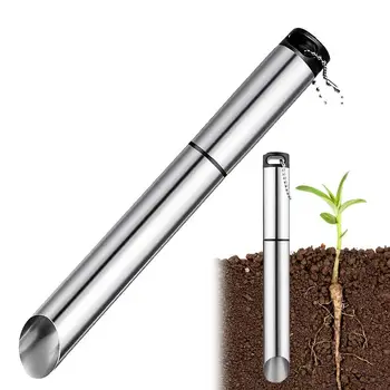 Инструмент за засаждане на семена Инструмент за трансплантация на градински лампи от неръждаема стомана Ръчен Градински инструменти Dibber Инструмент за премахване на почвата за пресаждане
