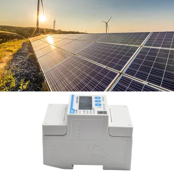 Интелигентен брояч Брояч на енергия за вноса и износа на 3-фазно електромер ABS богат на функции за слънчево оборудване