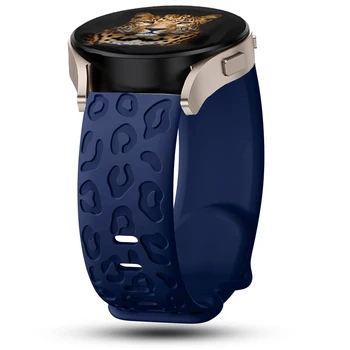 Каишка с надпис За Samsung Galaxy Watch 6/4/classic/5/5 pro/3/Active 2 Леопард силикон Гривна Huawei gt 2 2д 20 мм и каишка за часовник