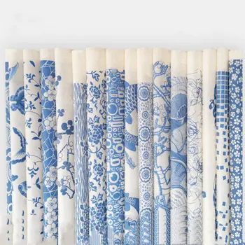 Керамични съдове хартия за прехвърляне на глина черешката подглазурная хартия за цветя в синя и бяла порцеланова стикер Цзиндэчжэнь 54x37 см