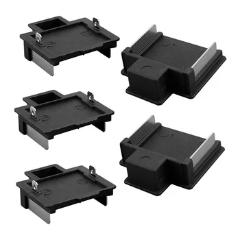 Клеммная блок конектор батерия от 5 части, черен и сребрист цвят Пластмаса + метал за адаптер за зарядно устройство Makita, електрически инструменти