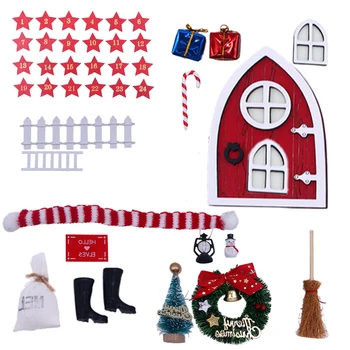 Коледен комплект аксесоари за врати Gnome, нетоксичная и здрава играчка, персонални коледна украса