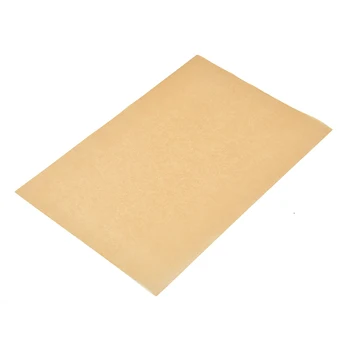 Комплект от 100 бр. листа от пергаментова хартия, предварително нарязан неизбелени хартия за печене с незалепващо покритие за кухненски аксесоари, с висока температурна устойчивост