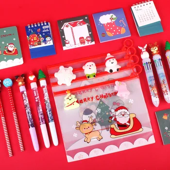 Креативен Коледен подаръчен пакет Детски Празнични подаръци Коледен подаръчен комплект за начално училище Обучение на канцеларски материали на Едро