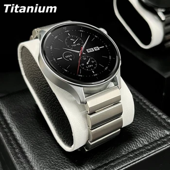 Луксозен Titanium Мъжки Каишка за Samsung Galaxy Watch 3 45 42 46 мм Gear S3 22 мм Бизнес-гривна за Huawei Watch GT2 2д 3 pro 46 мм