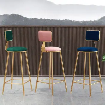 Луксозни столове за къмпинг Минималистичные модерни Розови Акцентные столове Всекидневна Sillas Para Barra De Cocina Ресторанная мебели