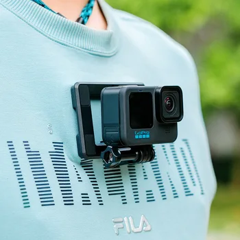 Магнитен шийката на притежателя на фотоапарата, Окачен на стена, Быстроразъемный за екшън камери GoPro insta360 с покет клип на гърдите