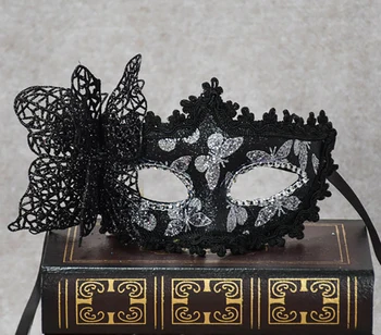Маска за очи за половината от лицето с пеперуда Принцеса Венеция Карнавалните бал за грим за Хелоуин