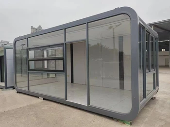 Модерен популярен произведено мобилен малка къща на 20 фута и 40 фута на открито, фабрично мобилен работния офис модул Apple Cabin home
