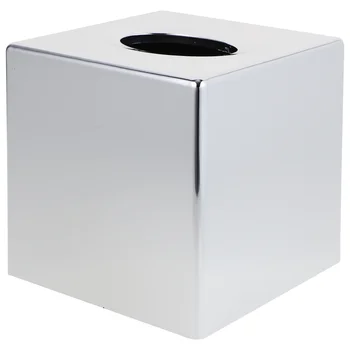 Модерна квадратна метална кутия за хартия и салфетки, държач капак за тоалетна масичка в банята, в шкафа в спалнята, писмени маси и тумбочек