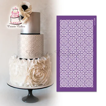Монети Vantige, Мрежести листа, Форма за сватбената торта, Текстилен шаблон за торта, Инструмент за украса торта, Аксесоари за печене