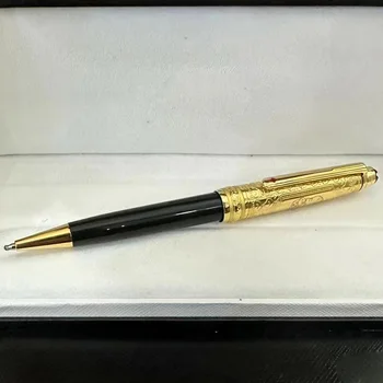 Нов стил Метална класическа химикалка писалка Pure Black 163 Roller Ball MB Monte Офис ученически дръжки-роллеры със сериен номер