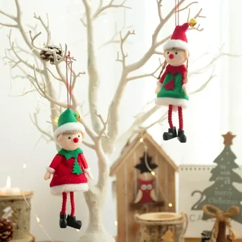 Нова Коледна Сладка Кукла-Фея Малка Окачване Украса На Коледната Елха Висящи Аксесоари Аксесоари Бижута Коледна Елха