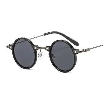 Нови Градиентные очила цвят на океана, очила за шофиране, малки Кръгли очила в стил пънк