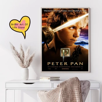 Питър Пан (2003) Класически филм плакати, обложки, печат на снимки, платно, стенно изкуство, начало декор (без рамка)