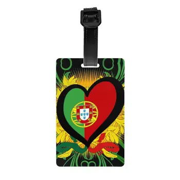 Подаръци под формата на хартата на Португалия, Багажная етикет за куфари, забавни португалски багажни етикети, идентификация на етикета за защита на личните данни
