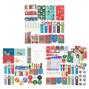 Подаръчен комплект, комплект ластиков, Коледни подаръци, Комплект моливи, Детски Коледни офис подаръци