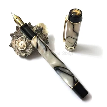 Популярната мраморна целлулоидная писалка Kaigelu 316 22KGP със средна писалка Красива Фантомна подарък дръжка за бизнес писма
