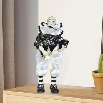 Порцеланова кукла-клоун, подарък за Свети Валентин за деца, 14,17-инчов начало дисплей, антични кукла, кукла-арлекин за фестивала на сувенири