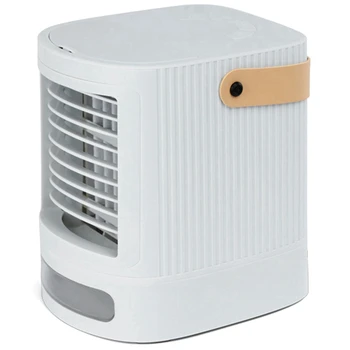 Преносим климатик, един изпарителен охладител въздух, малък охладител с захранван от USB / овлажнител, 3-високоскоростен мини климатик