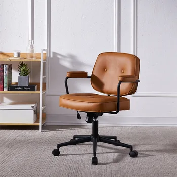 Просто облегалката на компютърен стол за почивка Модерна офис стол Мебели за спалня Скандинавски работно кресло Въртящо се кресло за Офис мебели