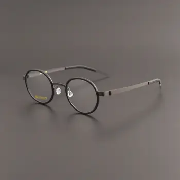 Ретро оптични полнокадровые очила за късоглед известни Личности, които са идентични безвинтовым, ултра-леки очила, модни рамки за очила от сплав